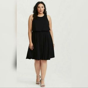 Torrid Twofer Black Dress